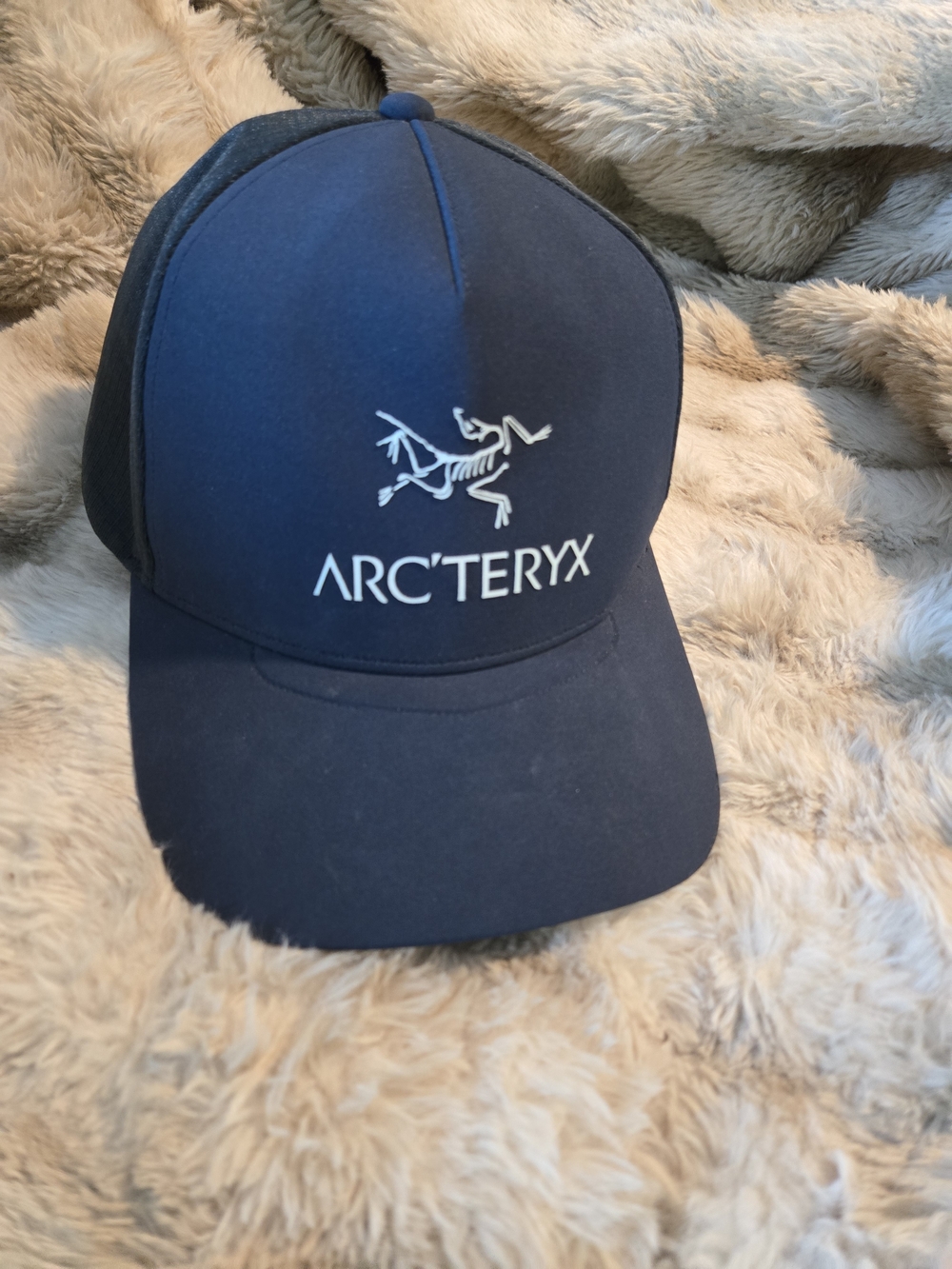 Arc'teryx Navy and Black Logo Trucker Cap